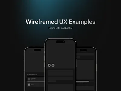Sigma UX Handbook 2 sigma ui ui design ux ux design wireframe