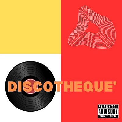 DISCOTHEQUE - Album cover album art canva design digital design discotheque music music industry rock music visual design