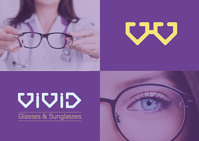 glasses logo - vivid branding graphic design logo