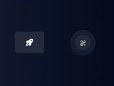Button UI button dark ui