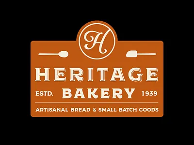 Heritage Bakery Badge artisan badge bakery branding design graphic design identity illustration logo mark