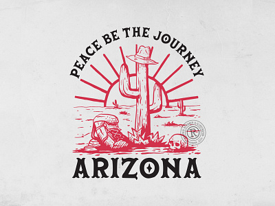 Arizona -- vintage outdoor illustration arizona brand clothing desert graphic design illustration outdoor vintage