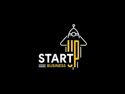Startup + Rocket Business Logo Design branding business logo graphic design logo