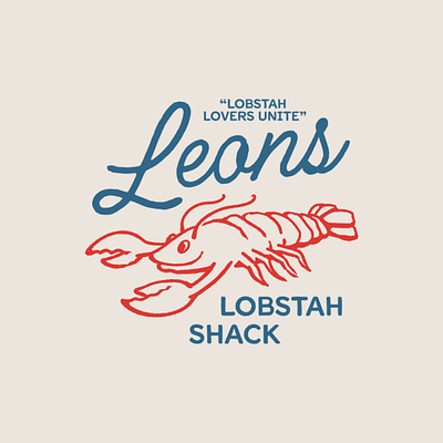 Leons Lobstah Shack adobe brand brand assets branding concept creative design figma food graphic design icon illustration logo restaurant type typography vector