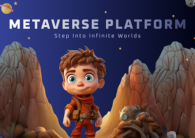 Metaverse Platform 3d animation case character dashboard design figma illustration metaverse ui ux