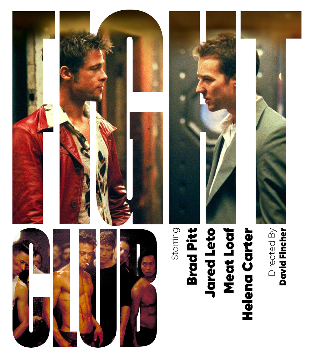 FIGHT CLUB POSTER fight club fight club movie poster fight club poster graphic design movie poster poster