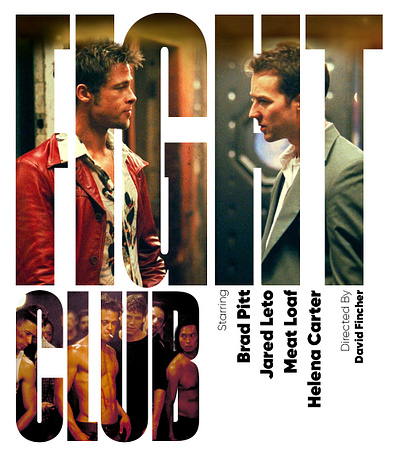 FIGHT CLUB POSTER fight club fight club movie poster fight club poster graphic design movie poster poster