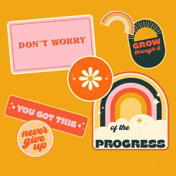 Retro Positivity by Tabitha Smith on Dribbble