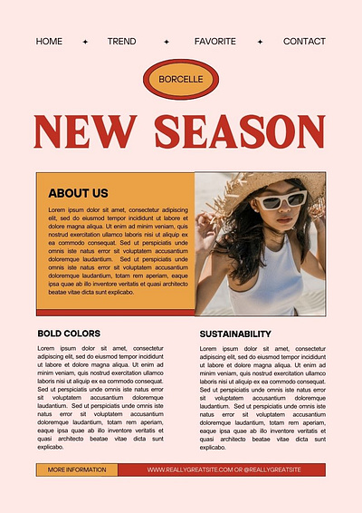 Cream Red Yellow Modern New Season Email Newsletter branding email figma graphic design newsletter ui