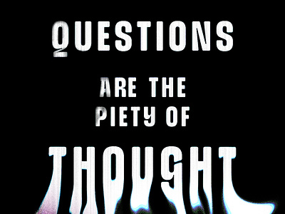 Piety of Thought illustration texture type typography