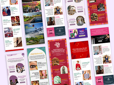 Newsletters - Festive & Campaign branding design festive flat graphic design illustration indian logo newsletter web