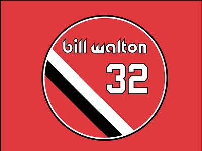 Portland Trail Blazers - Bill Walton basketball blazers brand branding design graphic design identity illustration logo nba portland sports trail ui visual