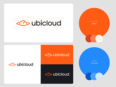 Ubicloud Logo Design brand identity branding cloud logo saas ui ux
