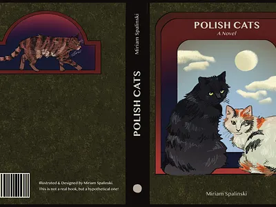 "Polish Cats" Book Cover Design – Personal Project animal illustration book design cats design graphic design illustration