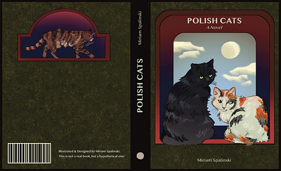 "Polish Cats" Book Cover Design – Personal Project animal illustration book design cats design graphic design illustration