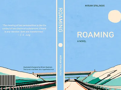 "Roaming" Book Cover Design – Personal Project book cover book cover design book design cover design graphic design illustration novel