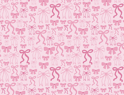 pretty pink bows bow illustration bow pattern branding branding inspo bridal design girl design girl vibes illustration pattern design pink bows pretty design pretty in pink pretty pink bows