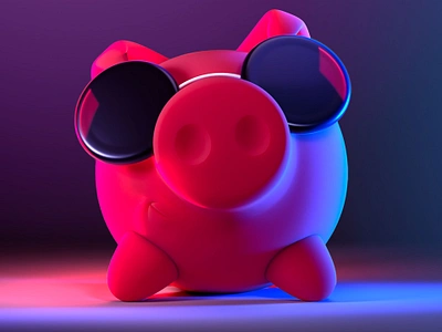 Cute Pig 3d blender chill cool illustration piggybank sunglasses vibes