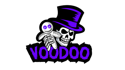 Voodoo Logo black magic branding cap design fiverr graphic design illustration logo logo design magic minimal modern signature logo style ui unique upwork voodoo wizard