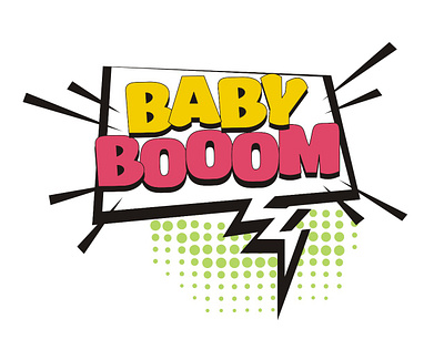 Baby Boom! cdr logo corel draw graphic design logo vector logo