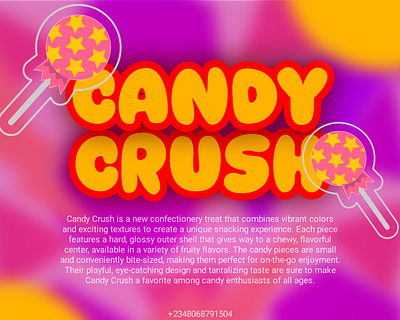 Social Media Flyer Design For Sweet Candy. animation graphic design ui