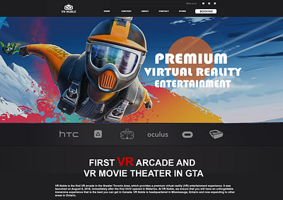 VR Store website design ui design vr store website design website website design