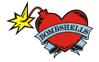 BOMBSHELLS coredraw graphic design logo vector vector logo