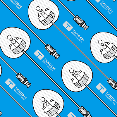 Tandem Diabetes Device Pattern 2 branding graphic design illustration pattern vector