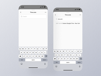 Time Zone Mobile App Ui app design screen time zone time zone app time zone confriguration time zone control time zone design time zone functionality time zone interface time zone page time zone picker time zone preference time zone screen time zone selecter time zone setting time zone setup time zone ui time zone widget ui