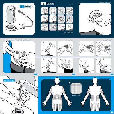 Tandem Diabetes Illustrations branding design graphic design illustration vector