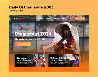 Landing page dailyui landingpage ui ux uxui challenge