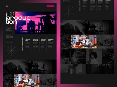 VideoProducition design landing ui ux webdesign