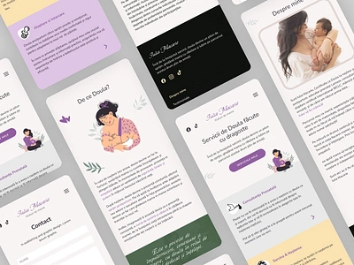 Doula Holistic page branding logo ui