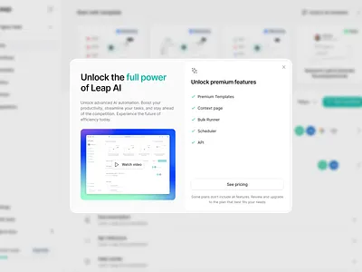 Modal - Upgrade Your Account account modal premium ui unlock features upgrade