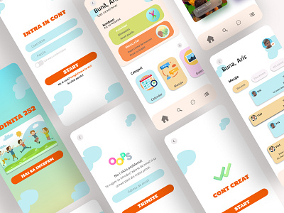 Kindergarten App animation branding graphic design ui