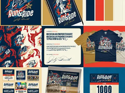 Run&Ride 2024 Campaign branding design graphic design illustration type vector