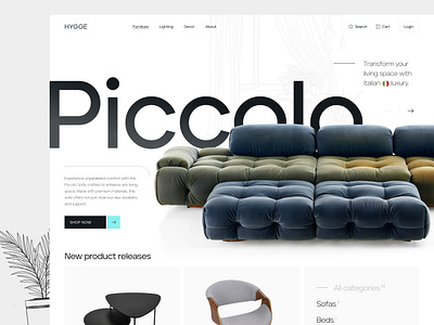 eCommerce Shop Design design ecommerce figma furniture shop sofa ui ux website