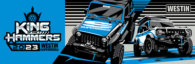 Westin Superwinch King of the Hammers branding design graphic design illustration vector