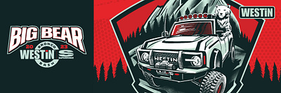 Westin Superwinch Big Bear badge branding design graphic design illustration vector