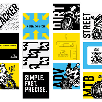Slacker Graphics Set badge branding design graphic design illustration logo typography vector
