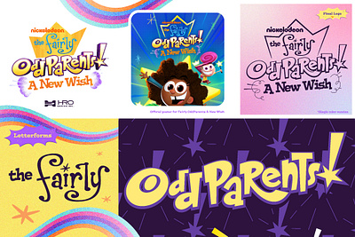 Fairly Odd Parents A new Wish Logo branding cartoon design graphic design illustration logo typography vector