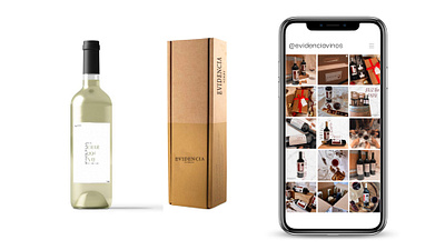 Label Design / Packaging / Social Media - Evidencia wines branding design figma graphic design illustration illustrator logo merchandising packaging vector wines