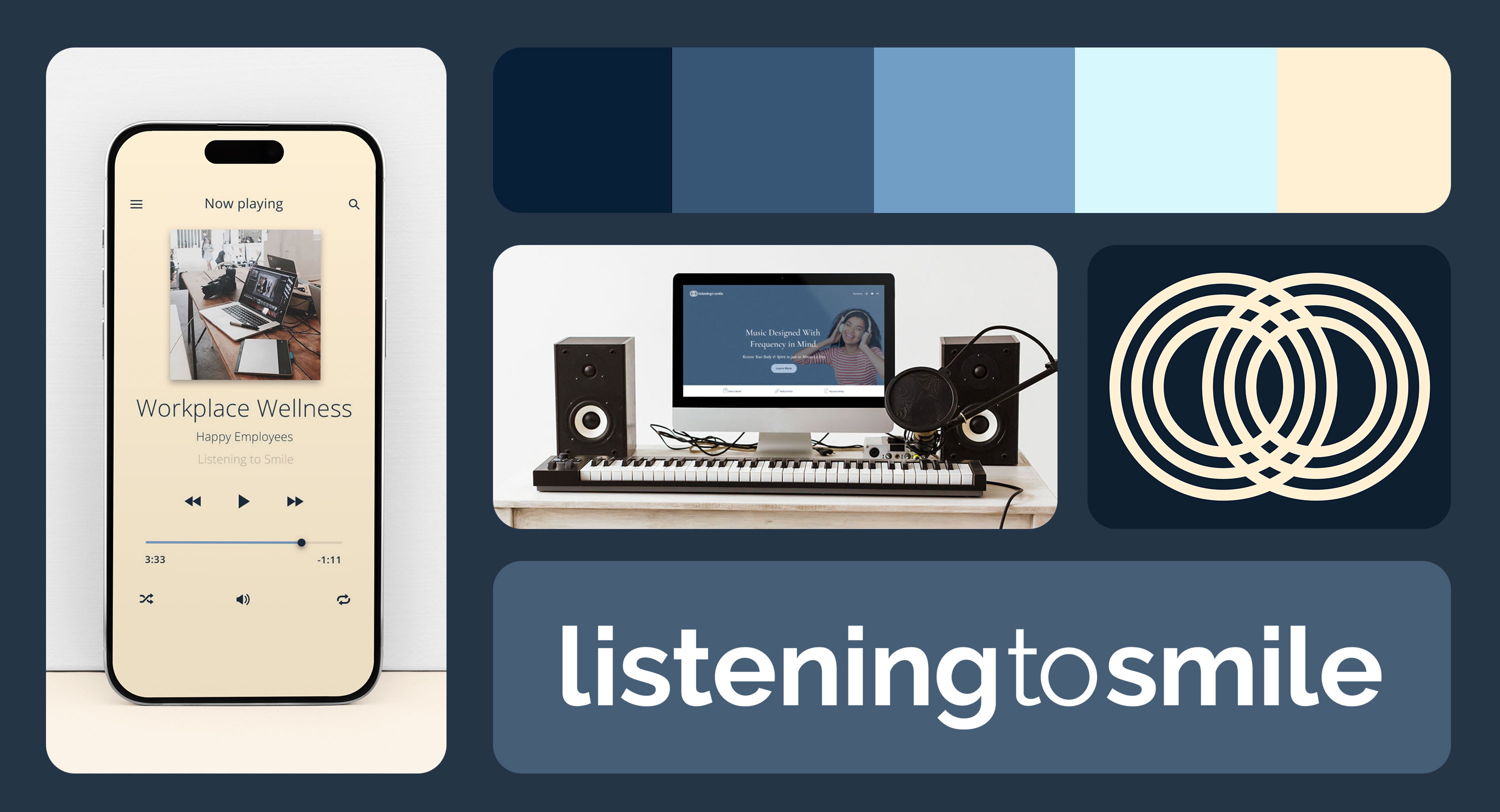 BRAND & WEB REDESIGN | Listening to Smile branding logo mobile web design