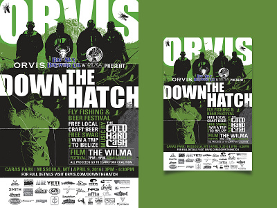 Down The Hatch Festival I advertising branding campaign design event design fly fishing graphic design orvis poster design social media