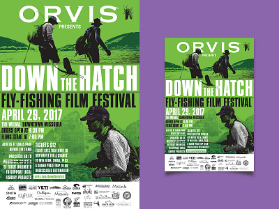 Down The Hatch Festival II advertising branding campaign design event design fly fishing orvis poster design