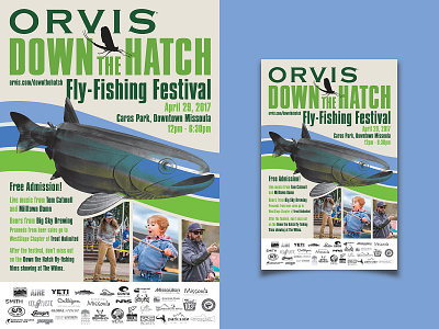 Down The Hatch Festival III advertising branding campaign design event design fly fishing orvis poster design retail design