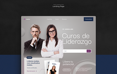 Landing Page branding design figma illustration logo prototype ui user interface ux uxui