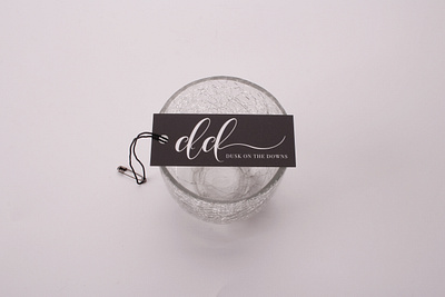 Dusk on the Downs Swing Tag UK brand brand identity branding business branding business logo cheap tags custom tags design hang tags online cards swing tags