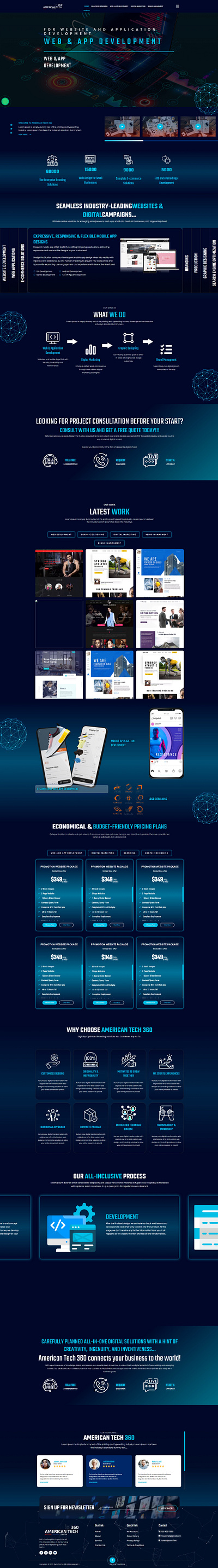 Brand Website Design And Product css design development figma front end html illustration js php ui