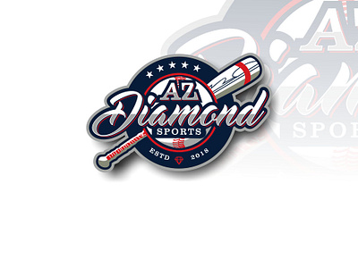 AZ Diamond Sport Baseball baseball baseball logo baseball stick diamond logo sport